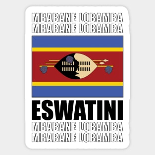 Flag of Eswatini Sticker